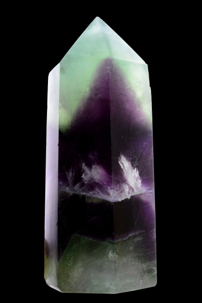 fluorite84gGreenVioletPrismChina 400