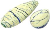 Azurite veins in 'creamy' white quartz matrix