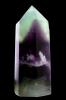 Multicolored fluorite prism with white inclusions supposedly from China